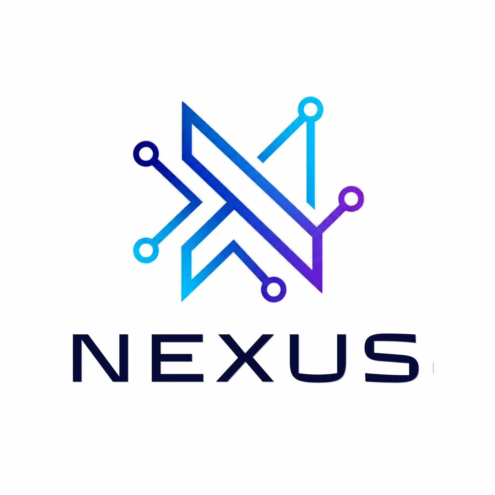 Canva無料版で生成した「NEXUS」のロゴ（IT・Web制作会社）