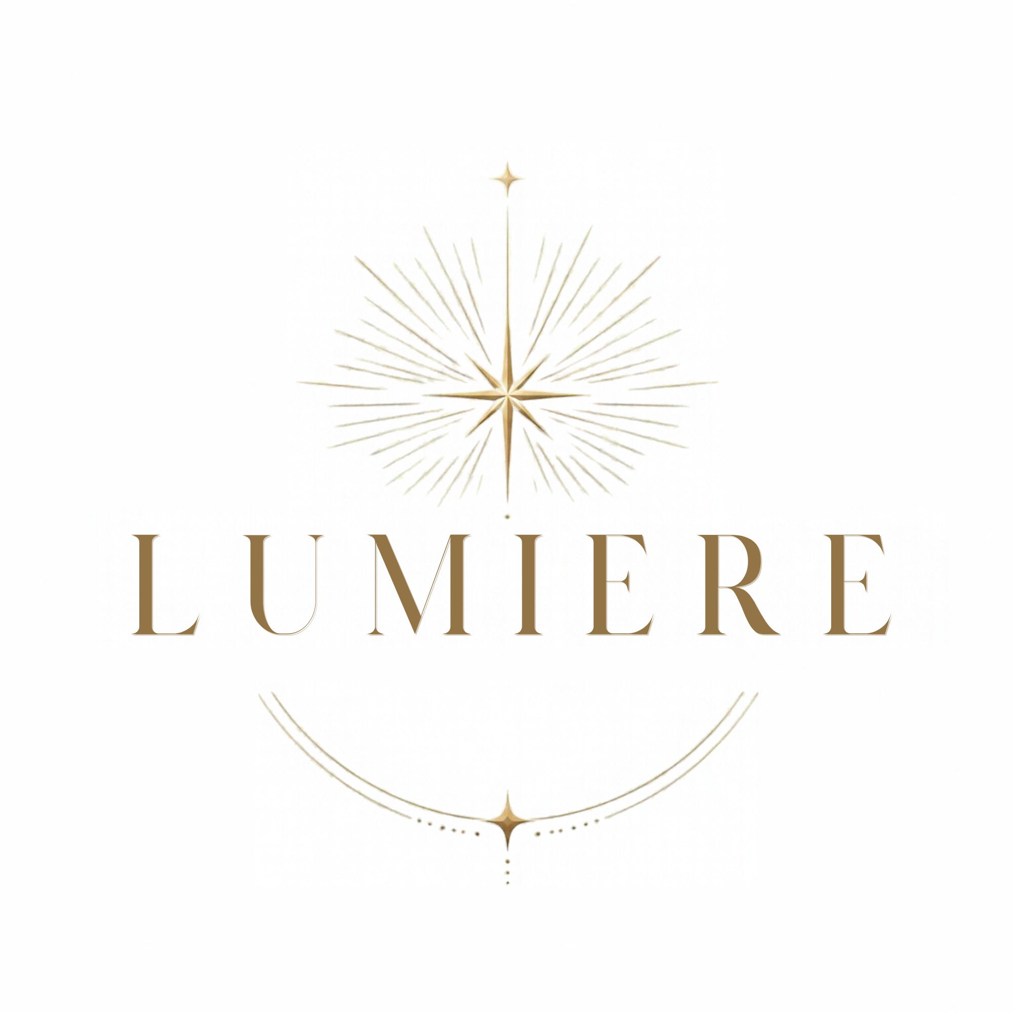 Canva無料版で生成した「LUMIERE」のロゴ（高級ジュエリー）